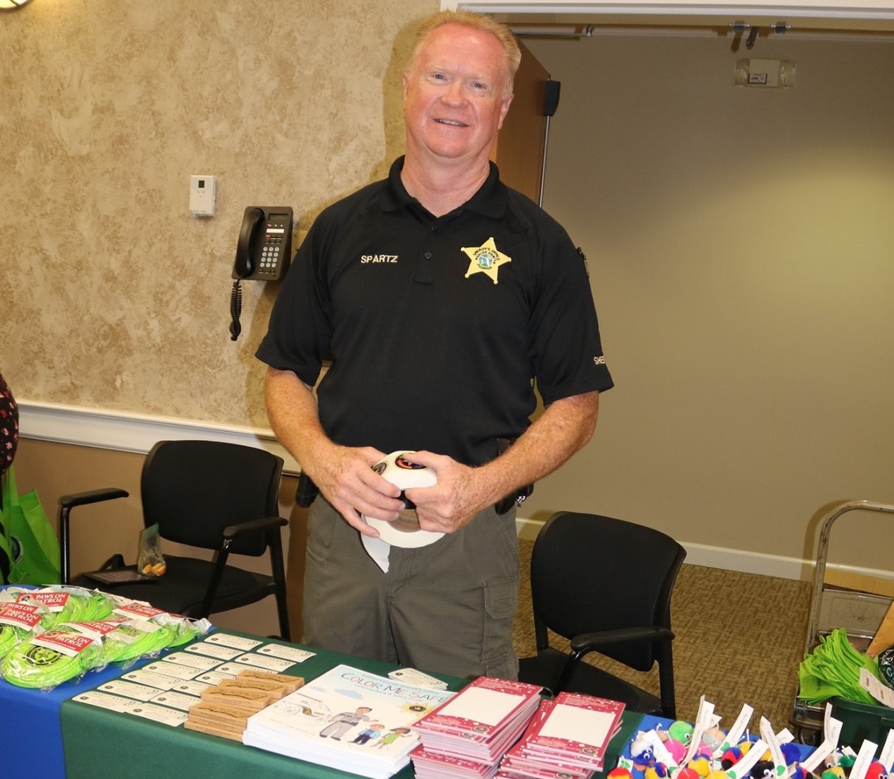 Assisting the Collier County Sherriff's Department with Child ID events