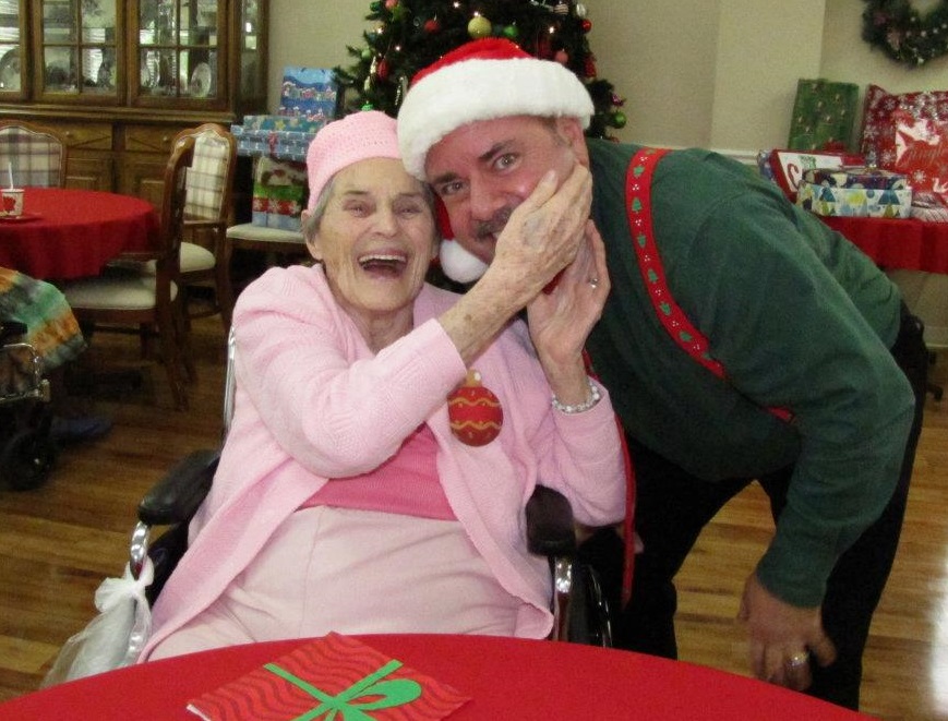 Spreading christmas cheer with senior citizens