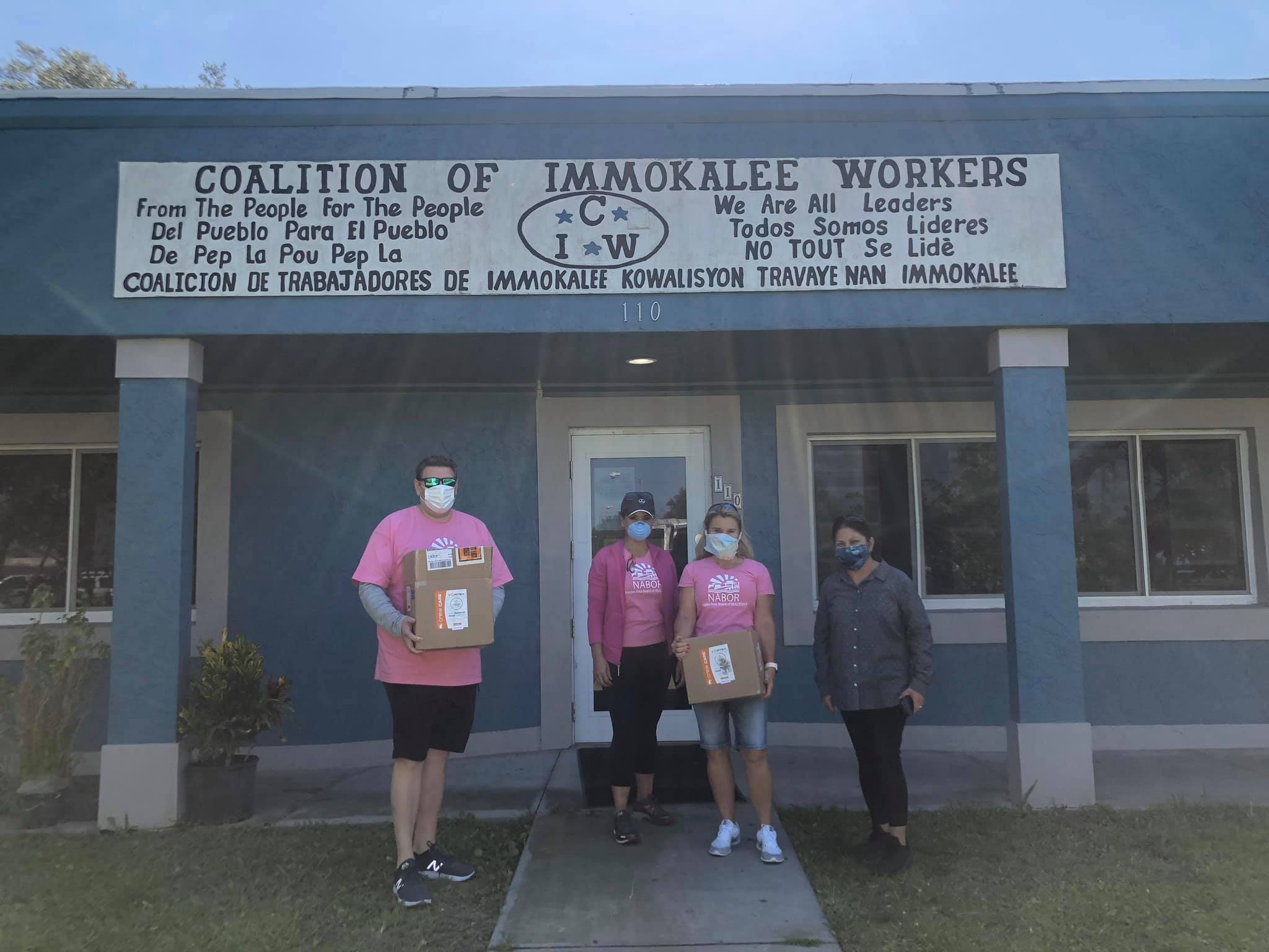 Staff outside Coalition of Immokalee Workers