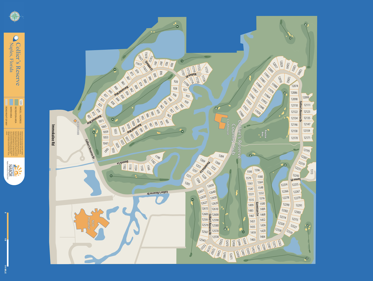 Collier's Reserve map