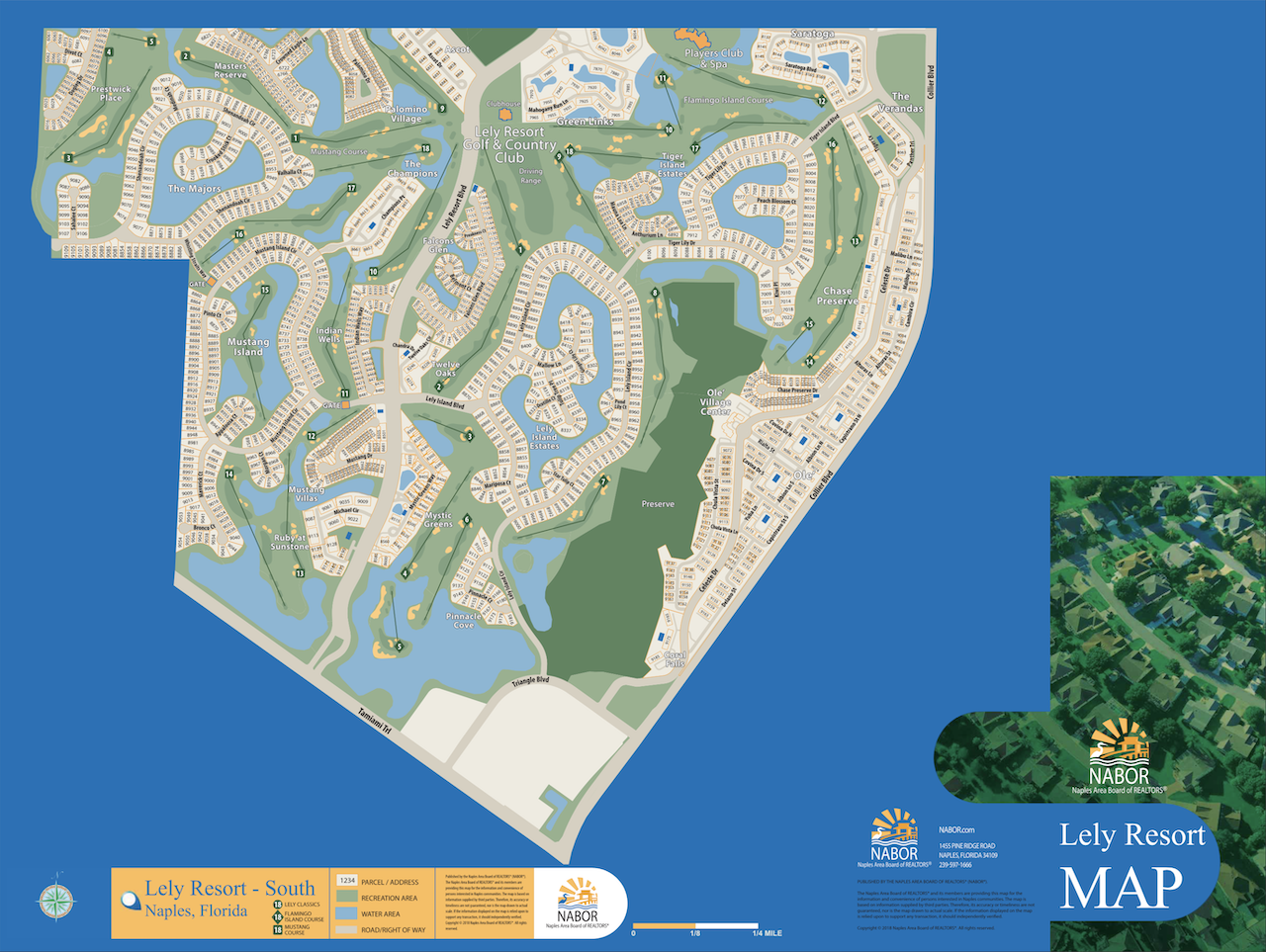 Lely Resort - South map