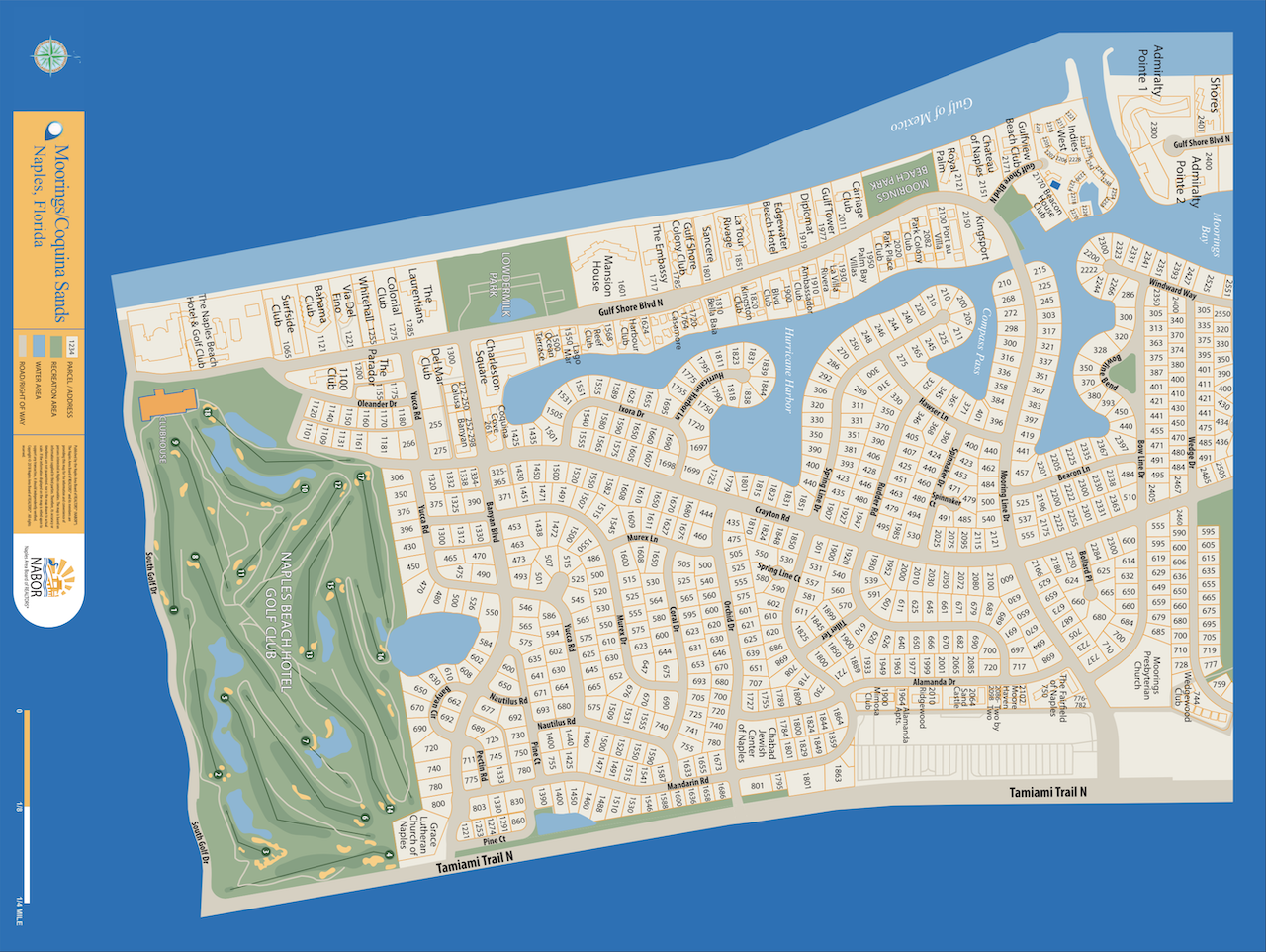 Moorings/Coquina Sands map