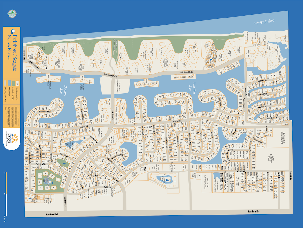 Parkshore/Seagate map