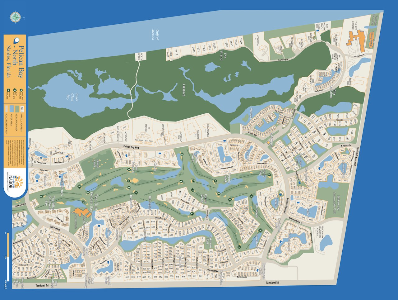 Pelican Bay - North map