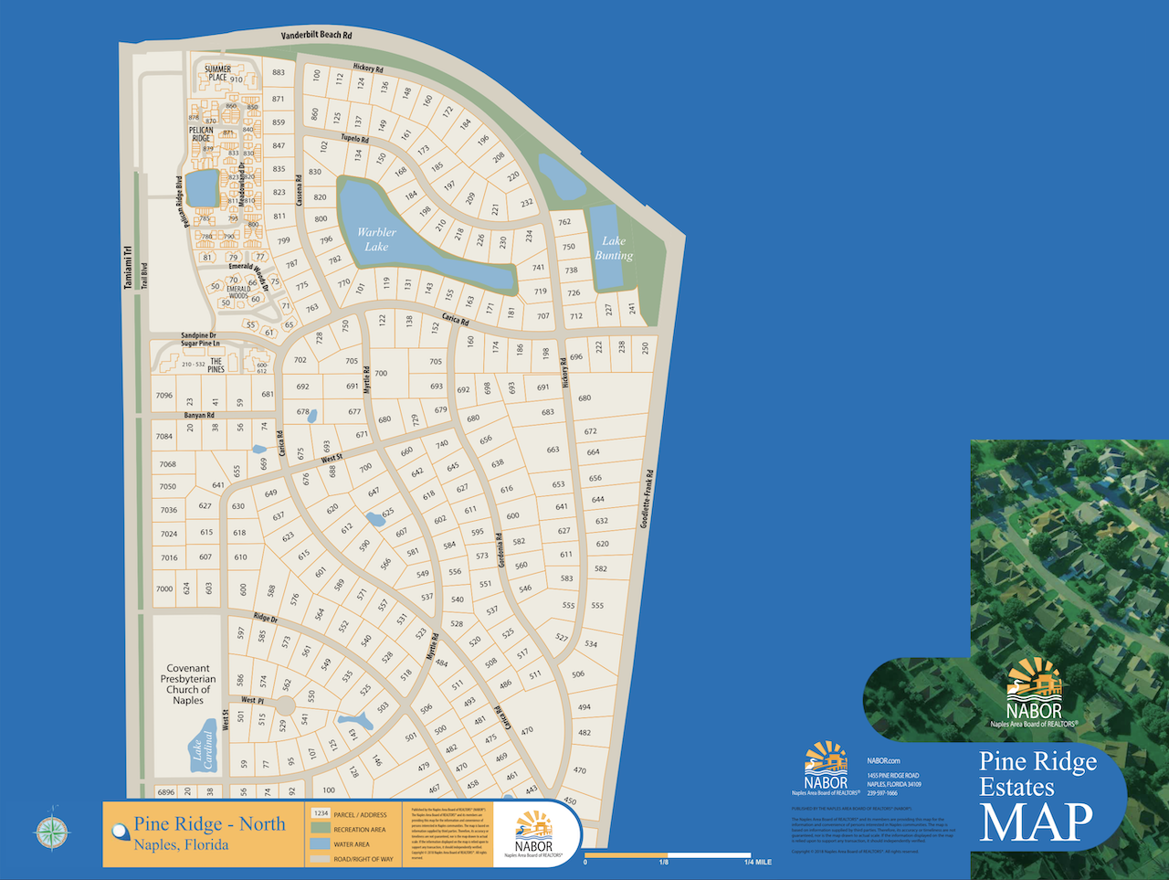 Pine Ridge - North map